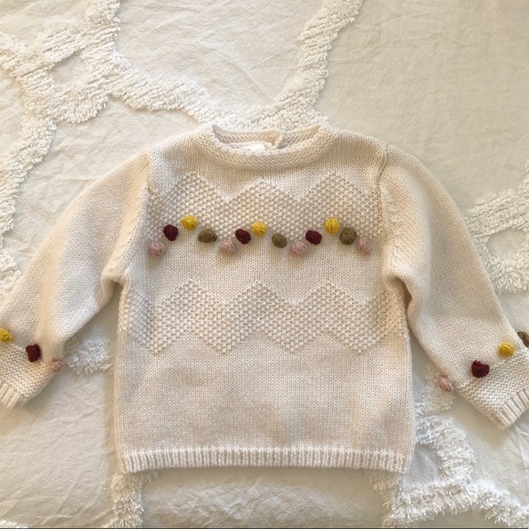 🛑SOLD🛑 HTF Zara Babygirl knit wear fall sweater - Picture 2 of 7